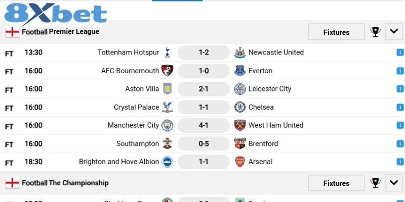 Khám phá tính năng nổi bật của Live Score tại đây